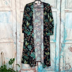 Lularoe Sarah Duster Cardigan Floral XS